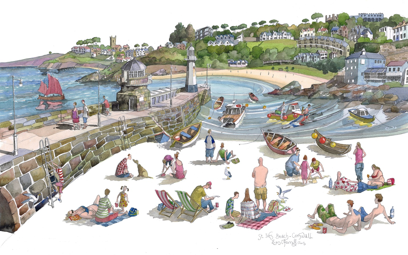 Discovering Cornwall Through the Watercolors of Liam O’Farrel