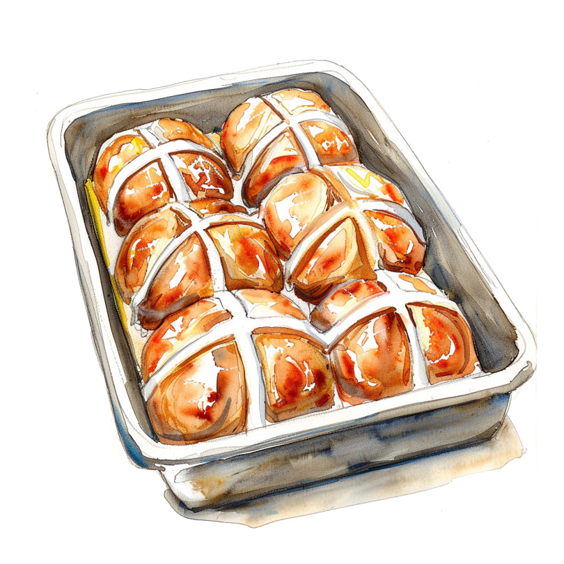 Hot Cross Buns - 6 pack – 4&20 Pasty Co
