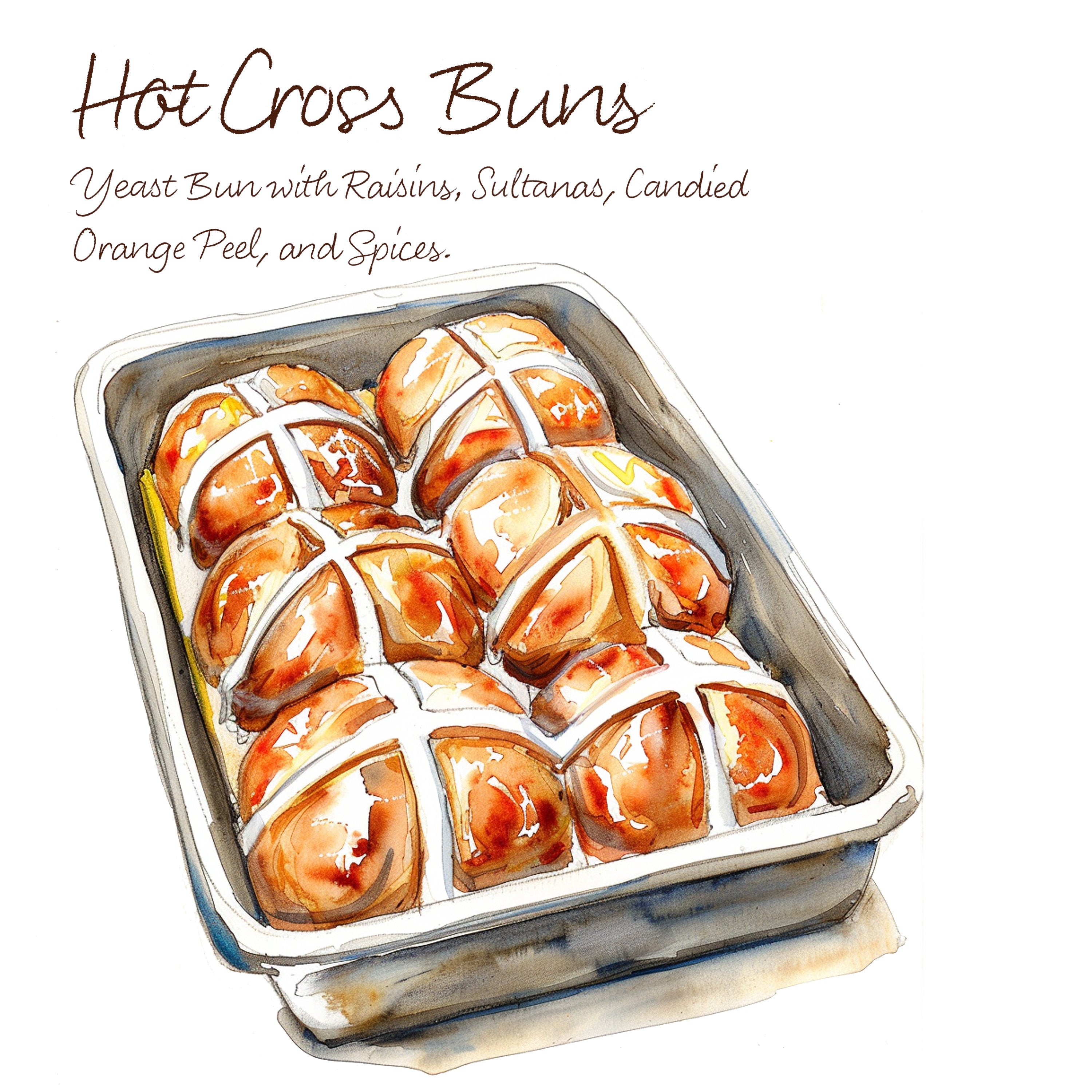 Hot Cross Buns - 6 pack – 4&20 Pasty Co